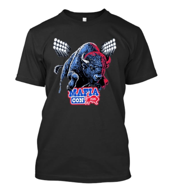 Mafia Con 2026 Buffalo Bills Bison Stadium Lights T-Shirt