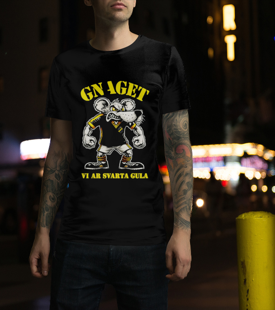 GNAGET AIK Vi Är Svarta Gula Sweden Football Fan Gear T-Shirt