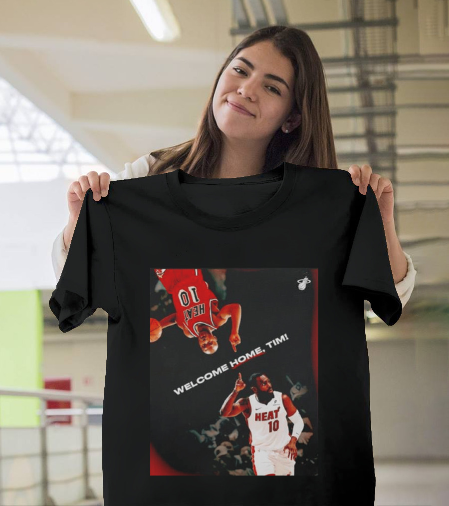 Tim Hardaway Miami Heat Welcome Home Timi 10 Basketball Legend T-Shirt