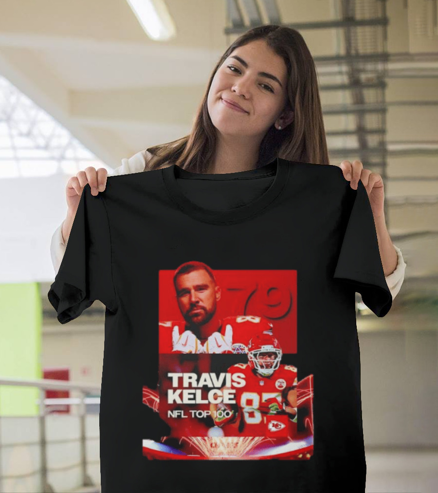 Travis Kelce Kansas City Chiefs NFL Top 100 87 T-Shirt
