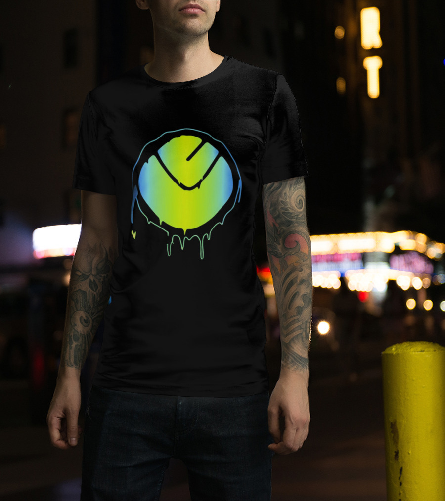 Vibrant Yellow Green Dripping T-Shirt