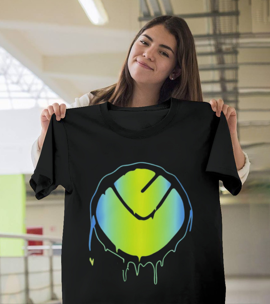 Vibrant Yellow Green Dripping T-Shirt