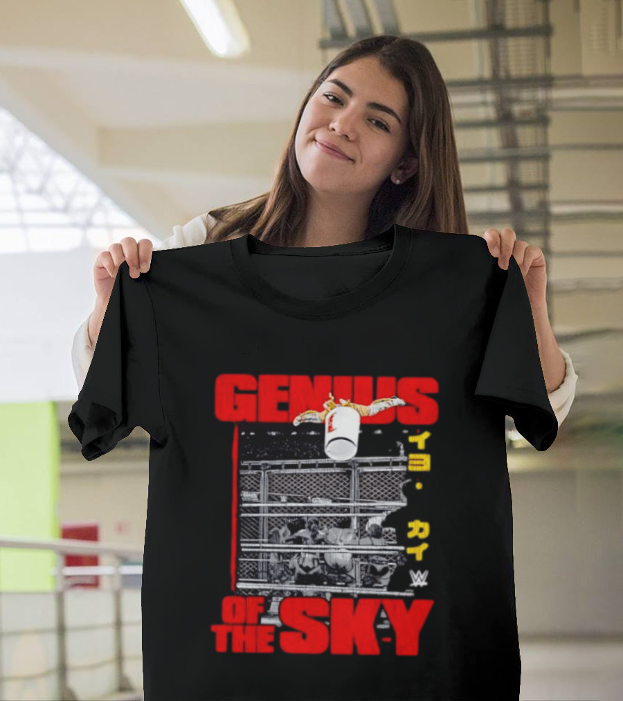 Genius Of The Sky Iyo Sky WWE Trash Can Flip T-Shirt