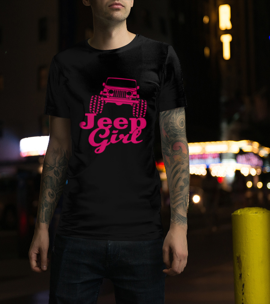 Jeep Girl Off Road Adventure Enthusiast Tire Tread T-Shirt
