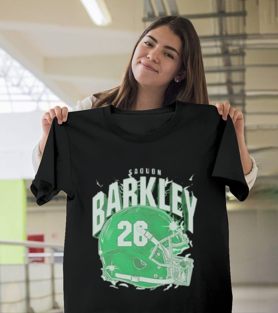 Saquon Barkley 26 Football Helmet T-Shirt