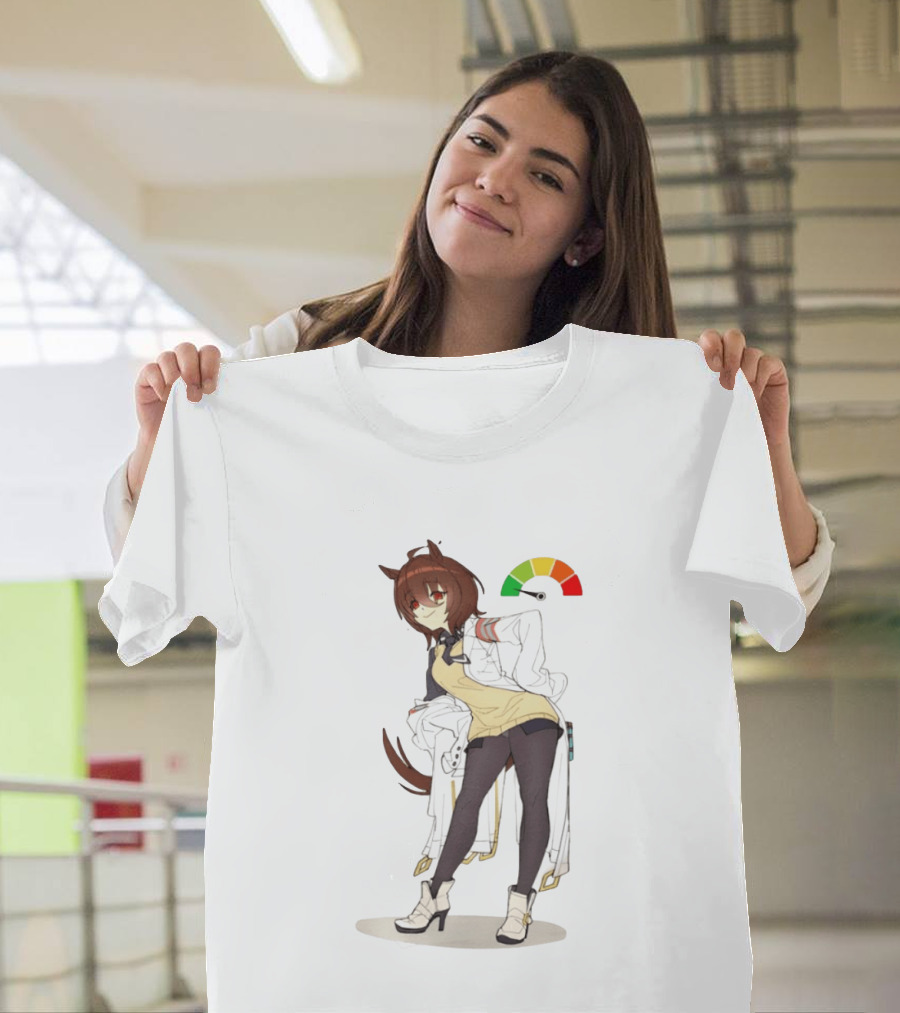 Agnes Tachyon Anime Rainbow Cortisol Gauge Meme T-Shirt