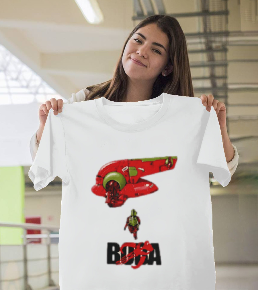Bobakira Star Wars Boba Fett Mashup Slave I Spaceship And Armor T-Shirt