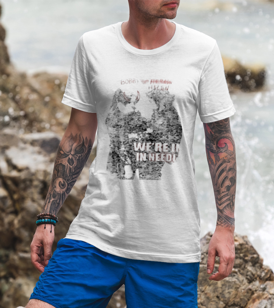 Bobby Helen We're In Love In Needle Park Freddie Frances Bootleg Devil Horns T-Shirt
