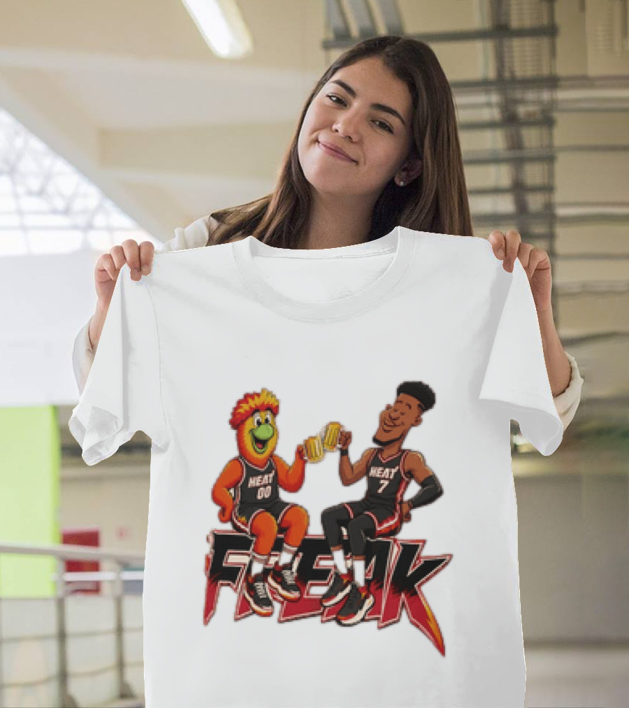 Cheers To The Freak Heat Giannis Burnie Miami T-Shirt