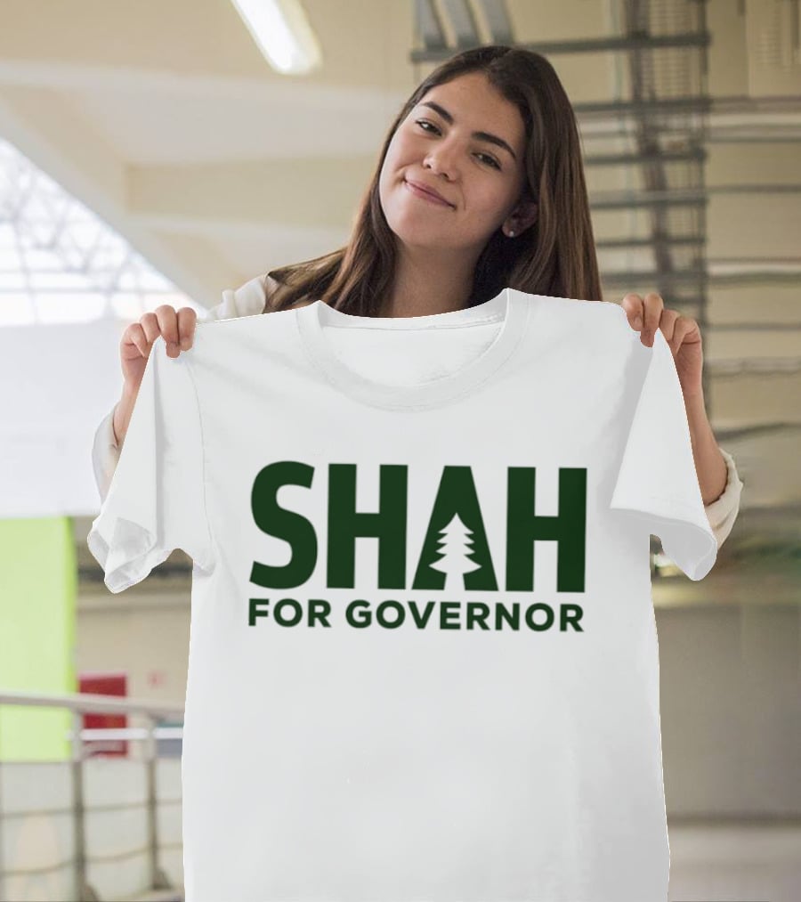 SHAH For Governor 2026 Tree T-Shirt