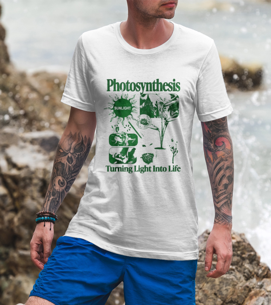 Photosynthesis Turning Light Into Life Science Botanical Diagrams T-Shirt