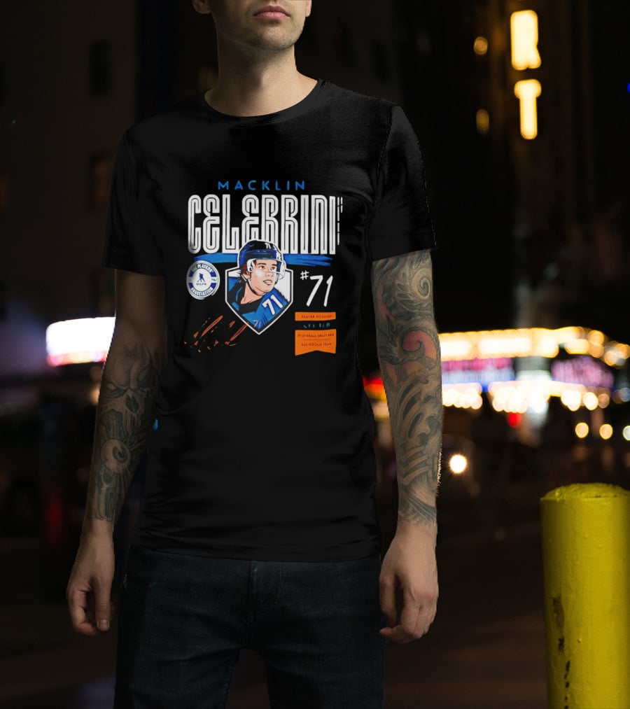 Macklin Celebrini NHLPA All Rookie Team 1st Overall Draft Pick #71 Center T-Shirt