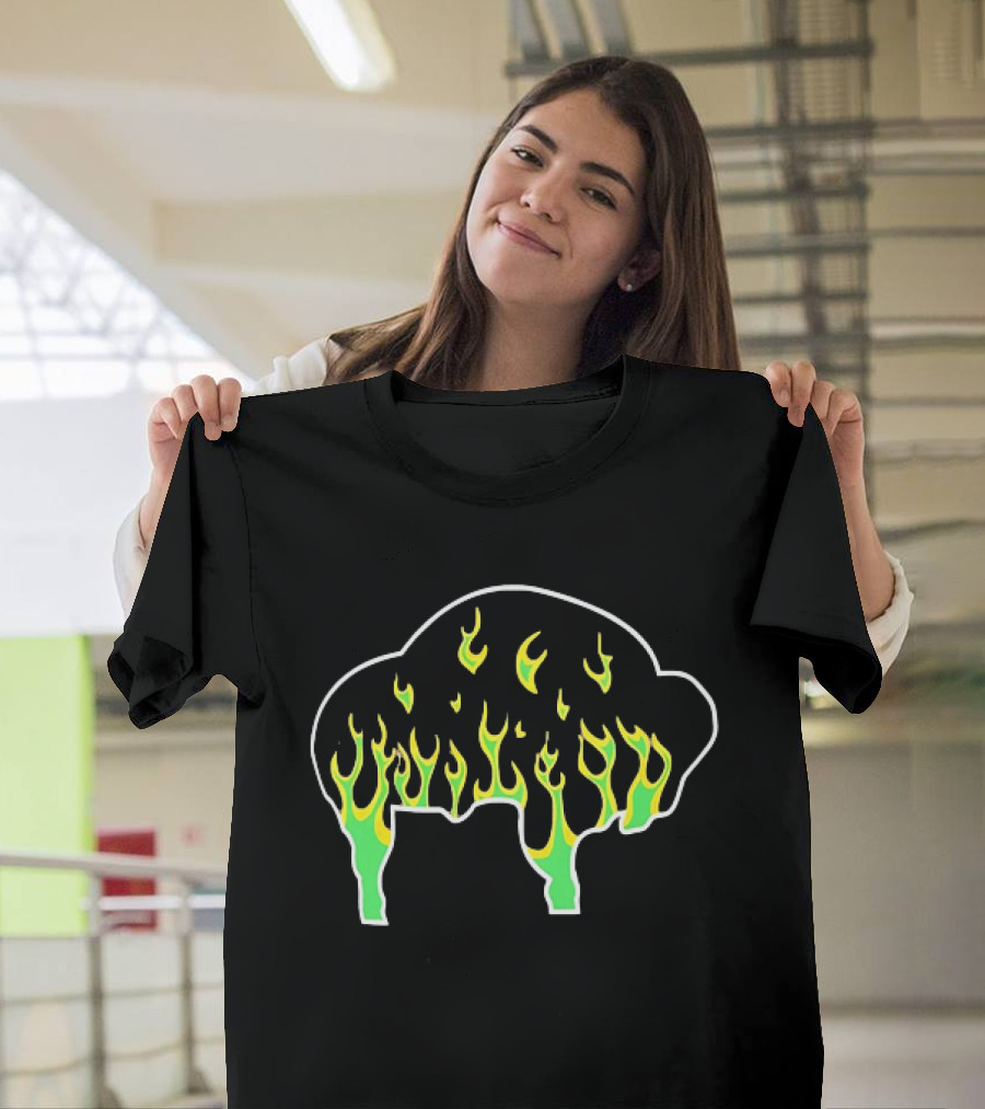 Buffalo Flaming Buffalo Fire T-Shirt