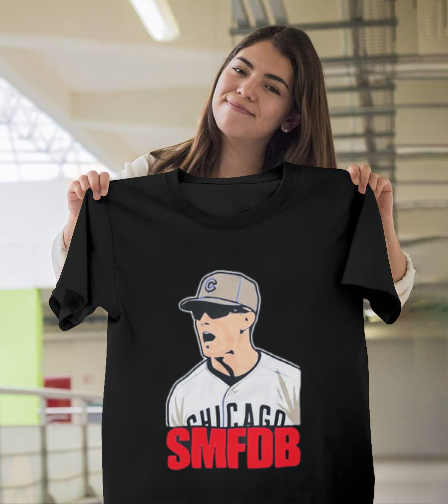 Chicago Cubs SMFDB Manager Yelling Iconic Baseball Team Fan T-Shirt