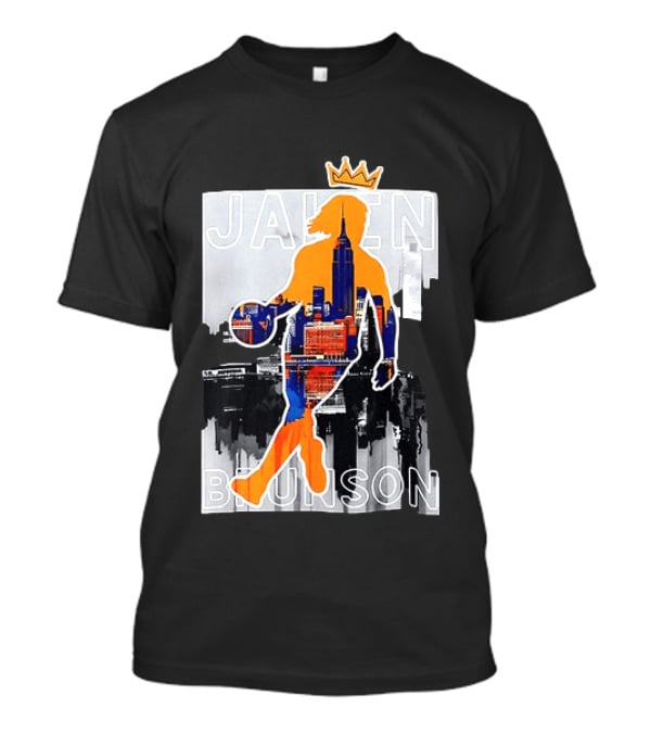 King Of New York Jalen Brunson New York Knicks NBA 2026 Skyline T-Shirt