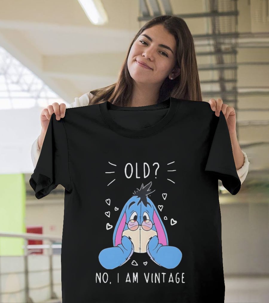 Old No I Am Vintage Disney Eeyore Wearing Glasses T-Shirt
