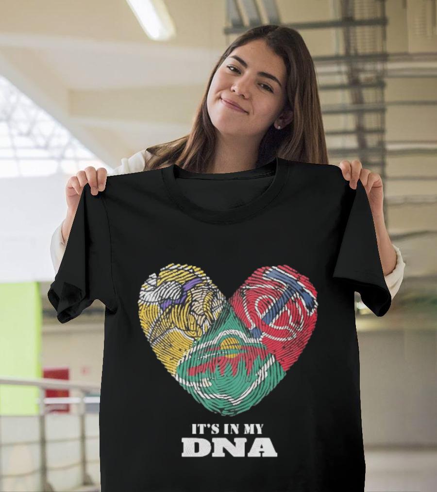Minnesota Vikings Timberwolves Wild It's In My DNA T-Shirt