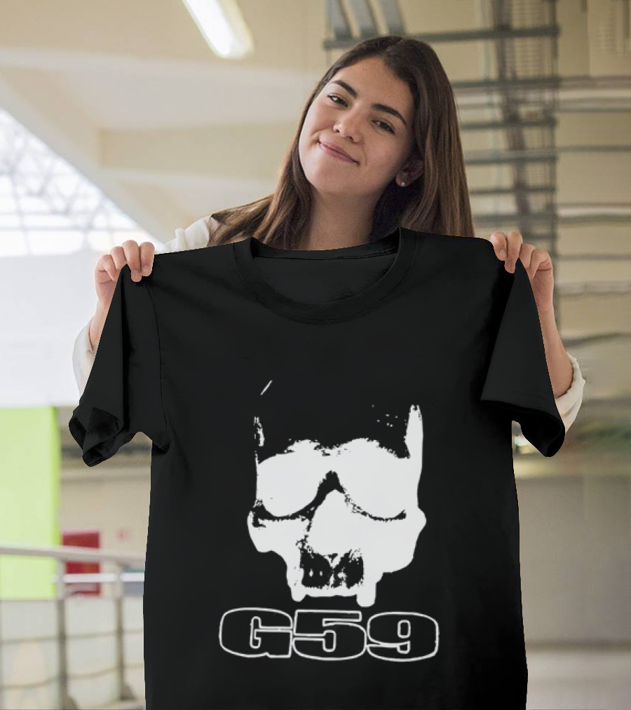 G59 Skull Black Graphic With Skull T-Shirt