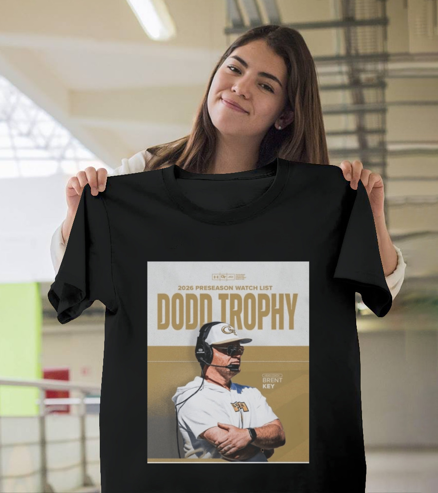 2026 Preseason List Dodd Trophy Head Coach Brent Key T-Shirt