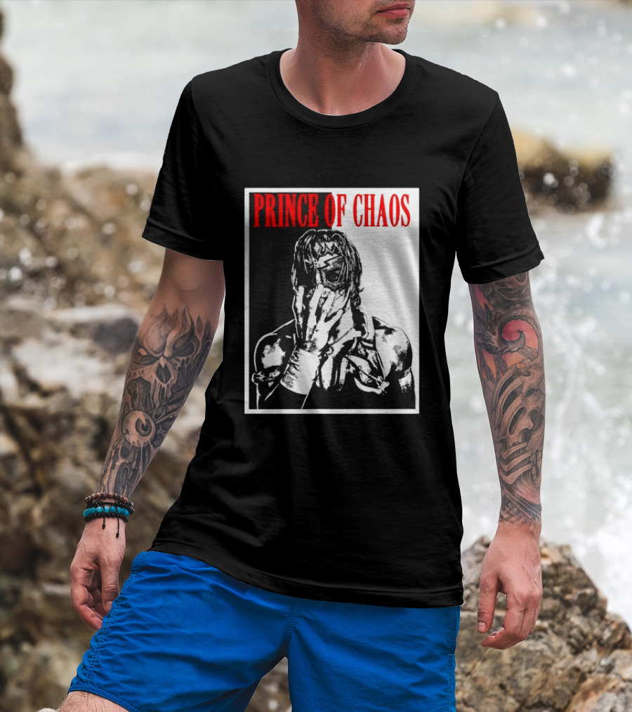 Shado Jr Prince Of Chaos Wrestling Lucha Libre Masked Wrestler T-Shirt