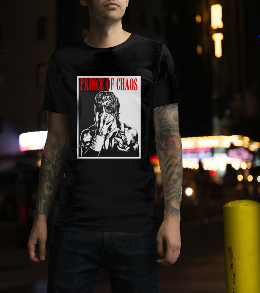 Shado Jr Prince Of Chaos Wrestling Lucha Libre Masked Wrestler T-Shirt