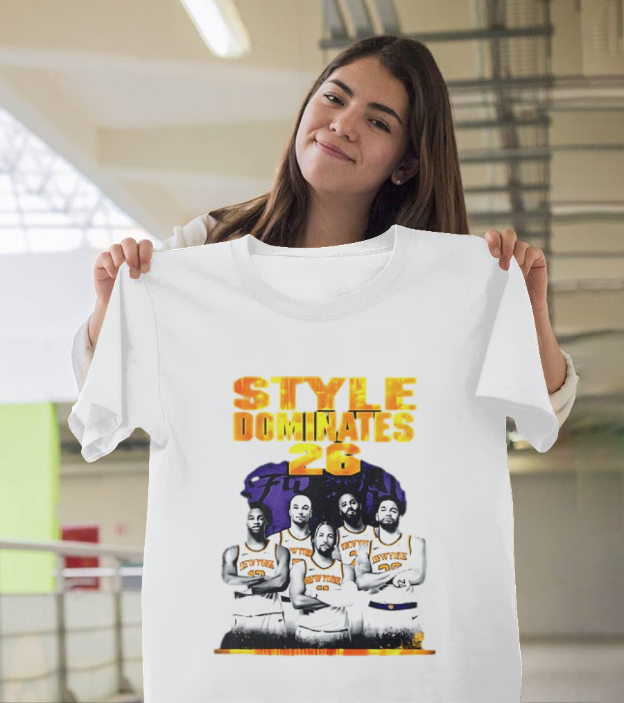 New York Knicks Basketball Style Dominates 26 T-Shirt