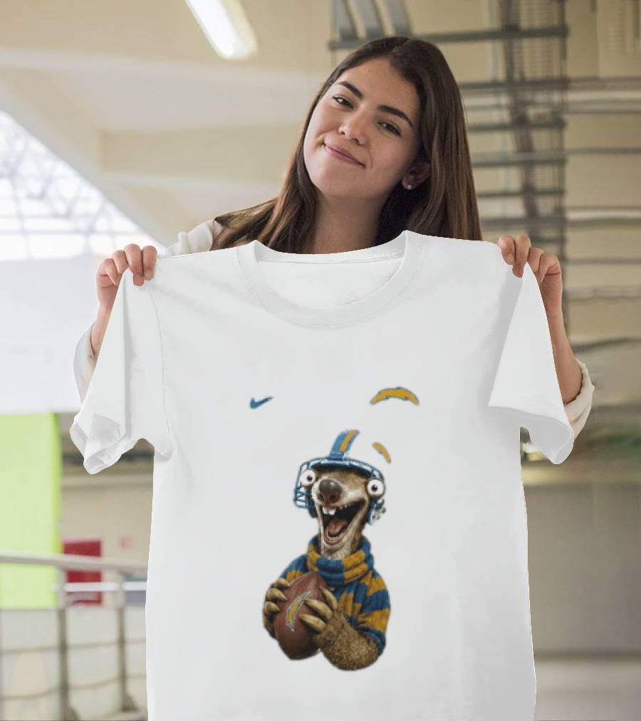 Sid Ice Age Los Angeles Chargers Football Fan Gear T-Shirt