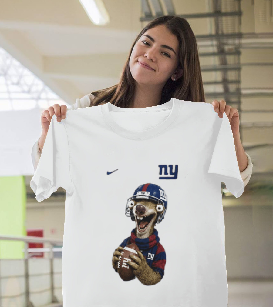 Sid The Sloth New York Giants Football NFL Fan Gear T-Shirt