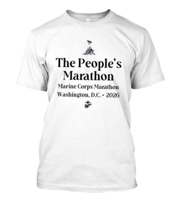The People's Marathon Marine Corps Marathon Washington D.C. 2026 T-Shirt