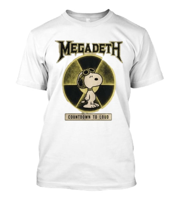 Snoopy MEgadeth Countdown To Loud T-Shirt