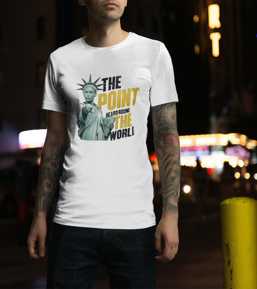 The Point Heard Round The World Statue Of Liberty Sophie Cunningham Indiana Fever T-Shirt