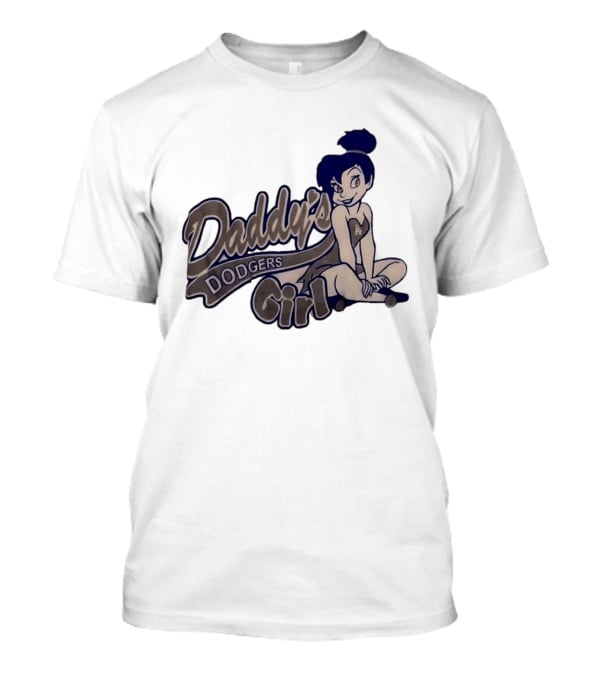 Daddy's Dodgers Girl Tinker Bell Los Angeles T-Shirt