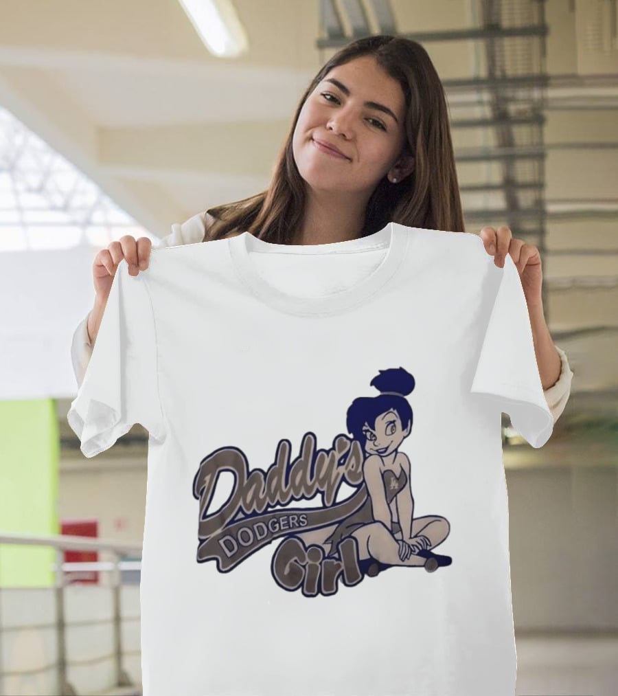 Daddy's Dodgers Girl Tinker Bell Los Angeles T-Shirt