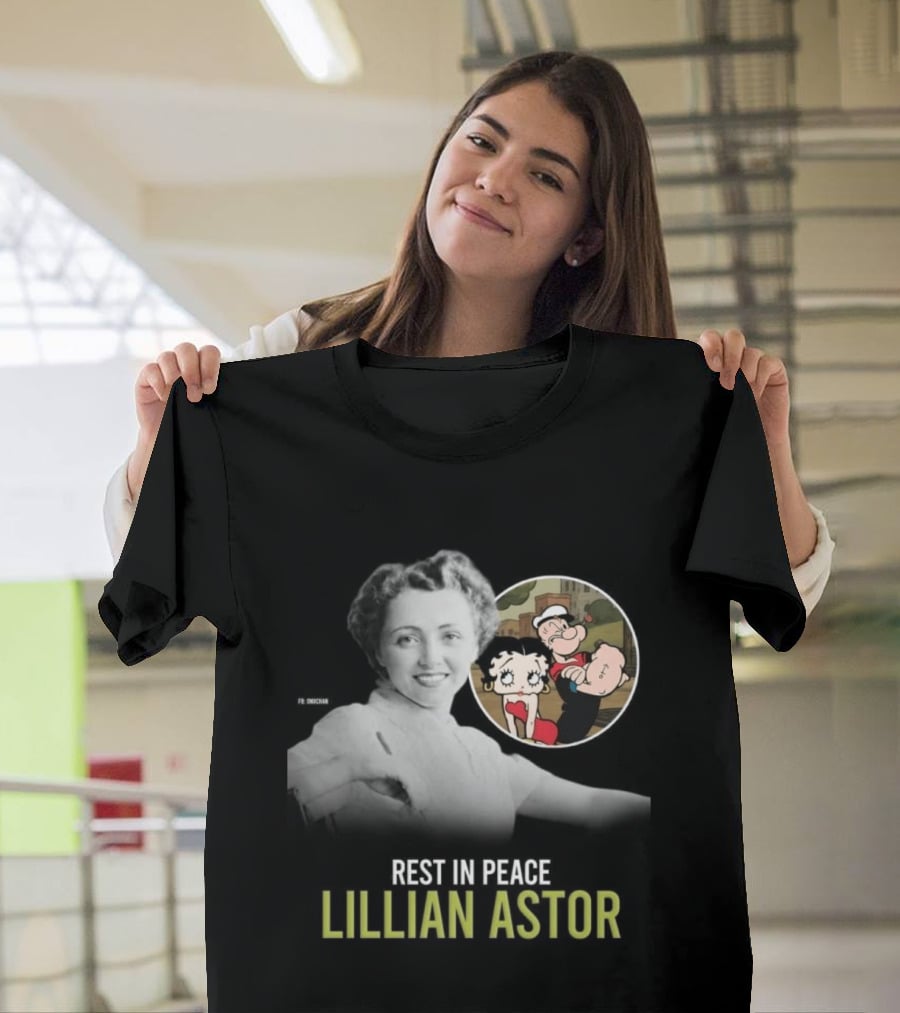 Rest In Peace Lillian Astor Betty Boop Popeye T-Shirt