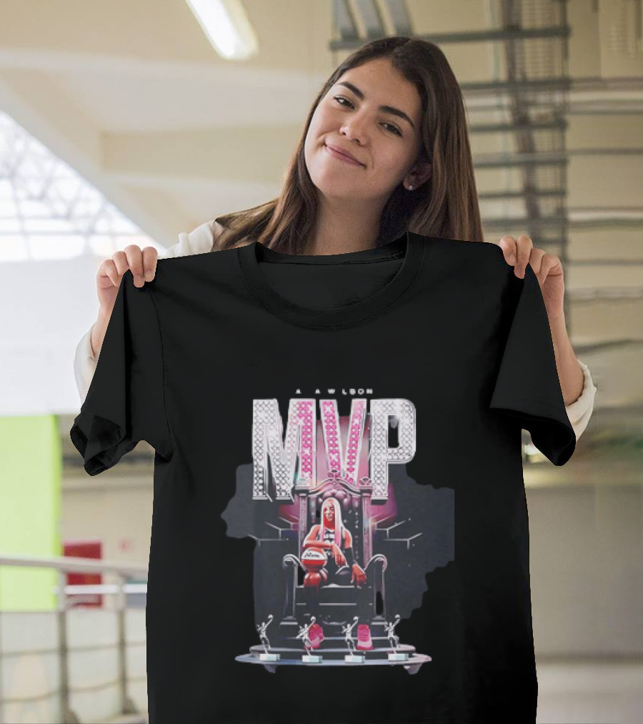 A'ja Wilson MVP Throne Las Vegas Aces Basketball Trophy T-Shirt