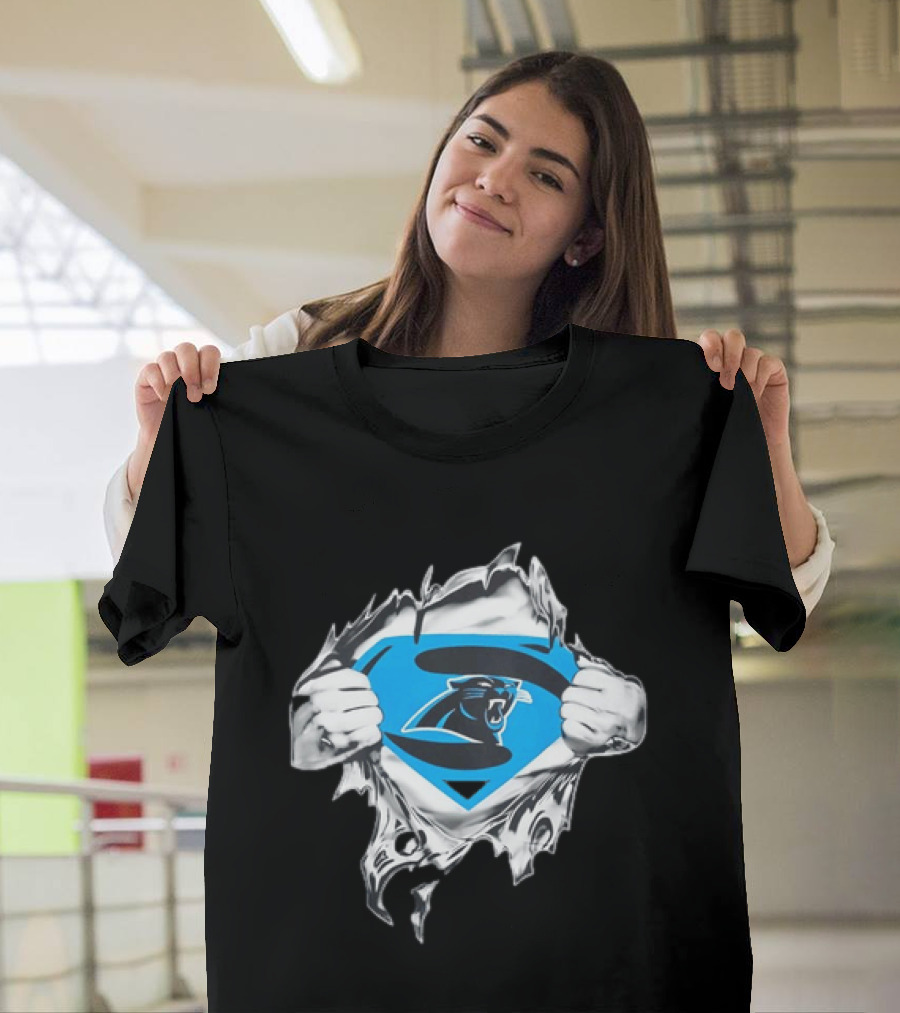 Carolina Panthers Superman Inspired Fan T-Shirt