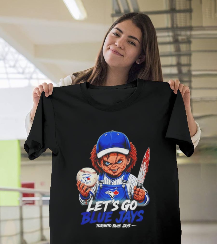Chucky Toronto Blue Jays Let's Go Blue Jays Horror MLB T-Shirt