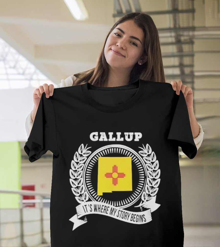 Gallup New Mexico Zia Symbol It's Where My Story Begins T-Shirt