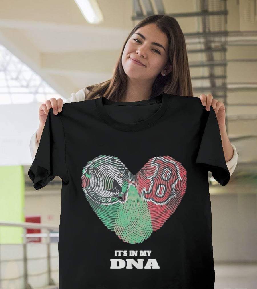 It’s In My DNA Heart Flag T-Shirt