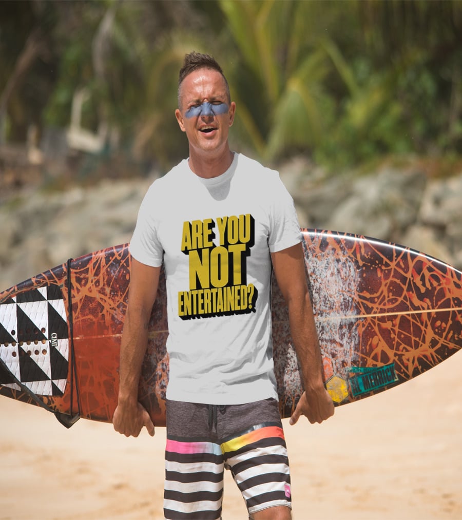 Are You Not Entertained Bold Yellow T-Shirt
