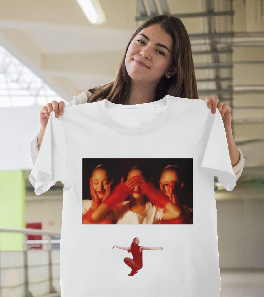 Ariana Grande Eternal Sunshine Red Gloves Three Faces Pose Music Album T-Shirt