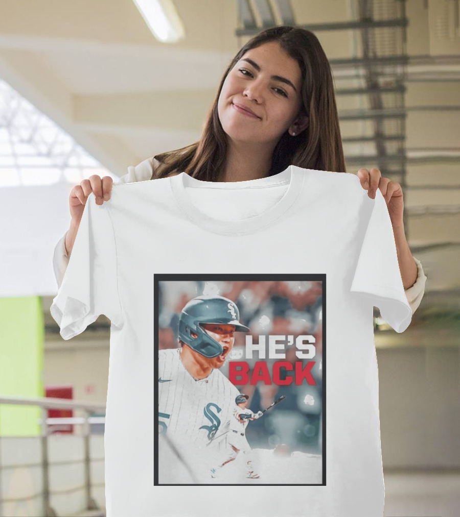 Chicago White Sox Munetaka Murakami He's Back Celebratory Moment T-Shirt