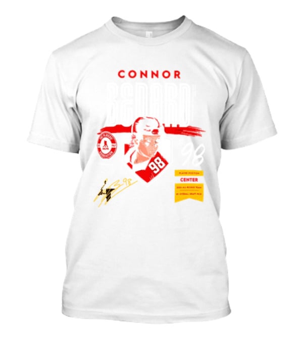 Connor Bedard Chicago Blackhawks #98 Rookie Spotlight Player Position Draft Pick T-Shirt