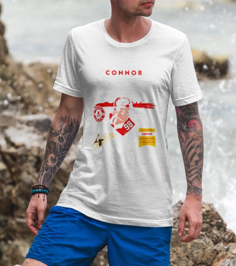 Connor Bedard Chicago Blackhawks #98 Rookie Spotlight Player Position Draft Pick T-Shirt