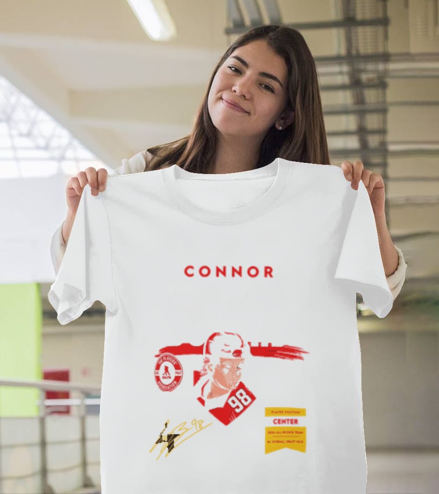 Connor Bedard Chicago Blackhawks #98 Rookie Spotlight Player Position Draft Pick T-Shirt