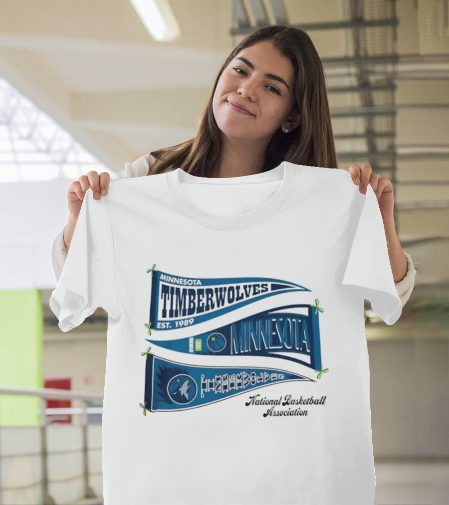 Minnesota Timberwolves NBA Pennants T-Shirt