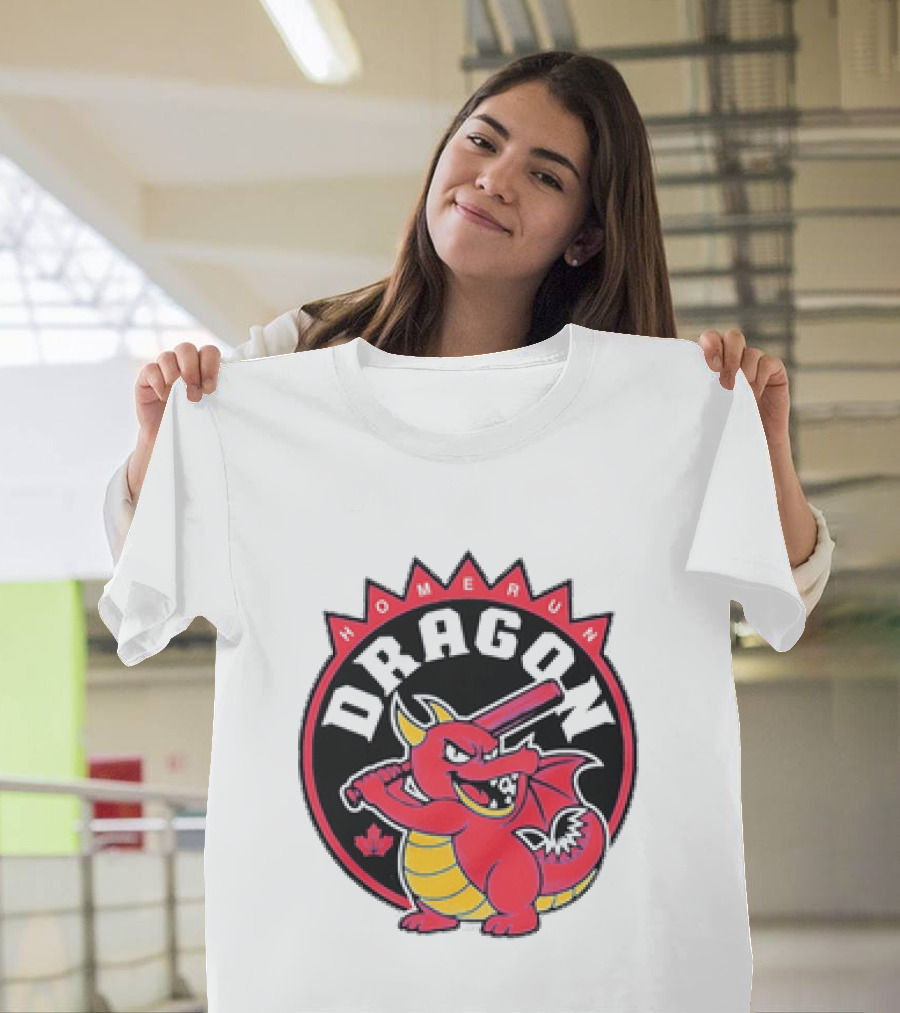 Homerun Dragon Toronto Blue Jays Baseball Canada Leaf T-Shirt