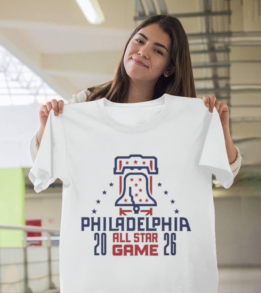 Philadelphia 2026 All Star Game Liberty Bell Stars T-Shirt