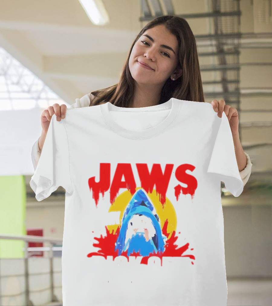 Jaws Bit My Dick Off Amity Island New England Shark Attack T-Shirt