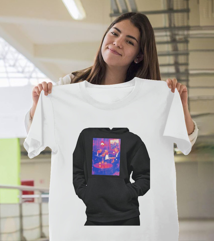 Rafael Nadal Novak Djokovic Roger Federer Tennis Legends The Big Three Iconic Gathering T-Shirt